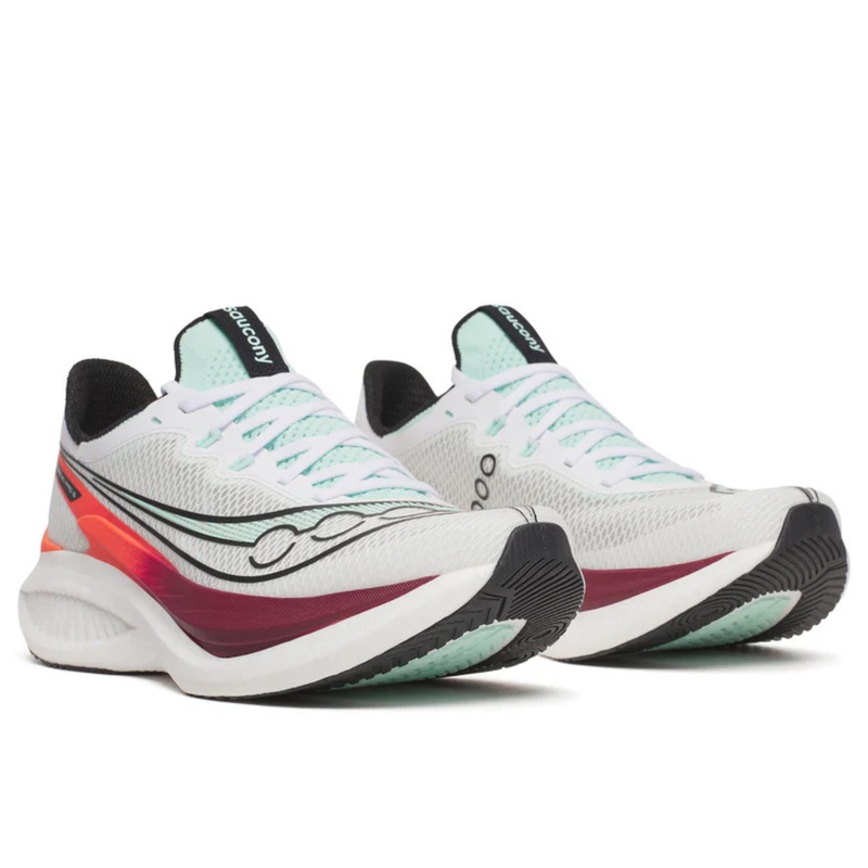 Jual Sepatu Lari Saucony Endorphin Pro 5 White - Crimson Original S21064-172 - hoopspoint.com