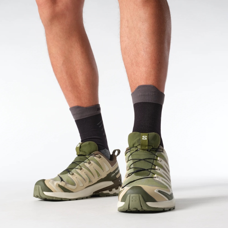 Jual Sepatu Trail Salomon Xa Pro 3D V9 Gore-Tex Deep Lichen Green-Safari Original Sall478202 - hoopspoint.com
