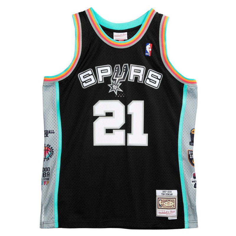 Jual Baju Basket Mitchell N Ness San Antonio Spurs Tim Duncan Hall Of Fame Swingman Jersey Black Original Sasblck97Tdu - hoopspoint.com