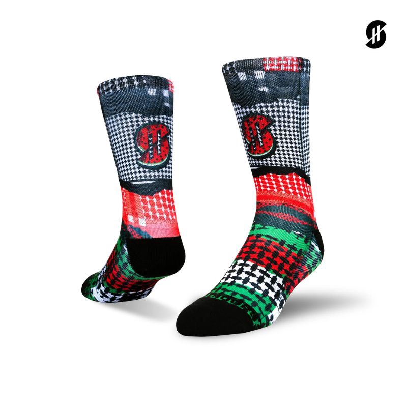 Jual Kaos Kaki Basket Stay Hoops Keffiyeh Donation To Palestine Donation To Palestine Original Sck-1662-Reg-Mix-As-23D - hoopspoint.com