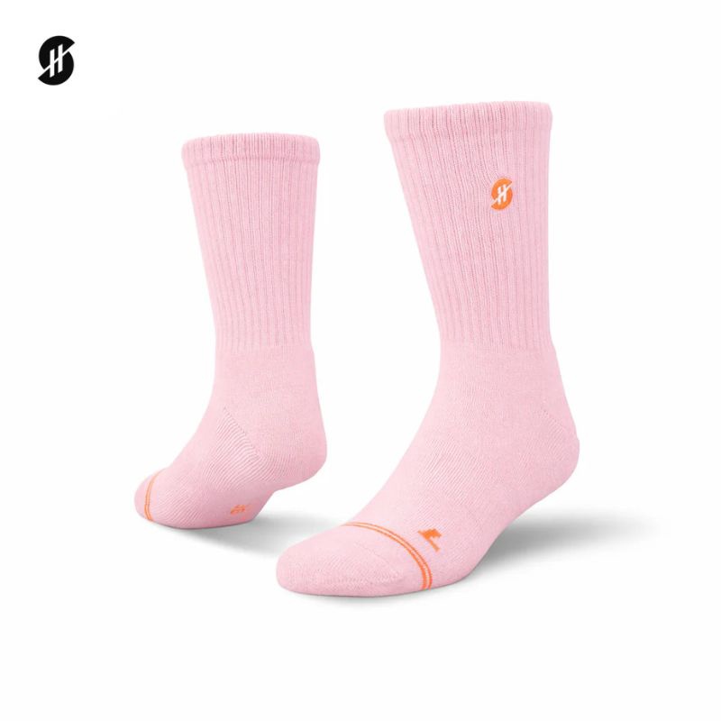 Jual Kaos Kaki Basket Stay Hoops Plain Light Pink Light Pink Original Sck-1784-Per-Pnk-As - hoopspoint.com