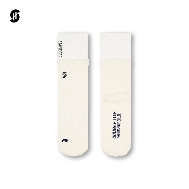 Jual Kaos Kaki Basket Stay Hoops Snow Beam - Double Dip White Original Sckp-0222-1400 - hoopspoint.com