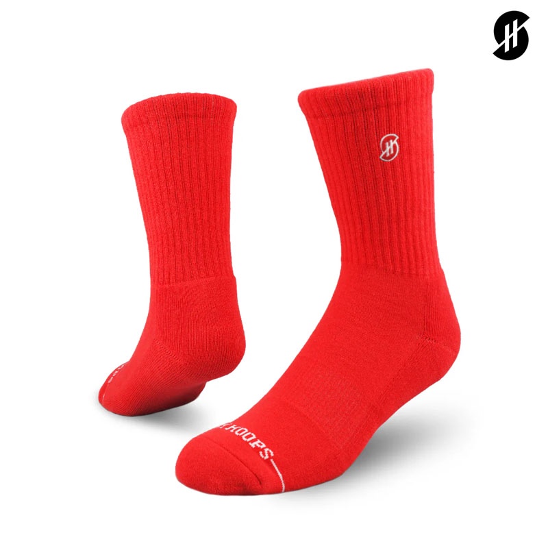 Jual Kaos Kaki Basket Stay Hoops Plain Red - Original Sckp-921-1294 - hoopspoint.com