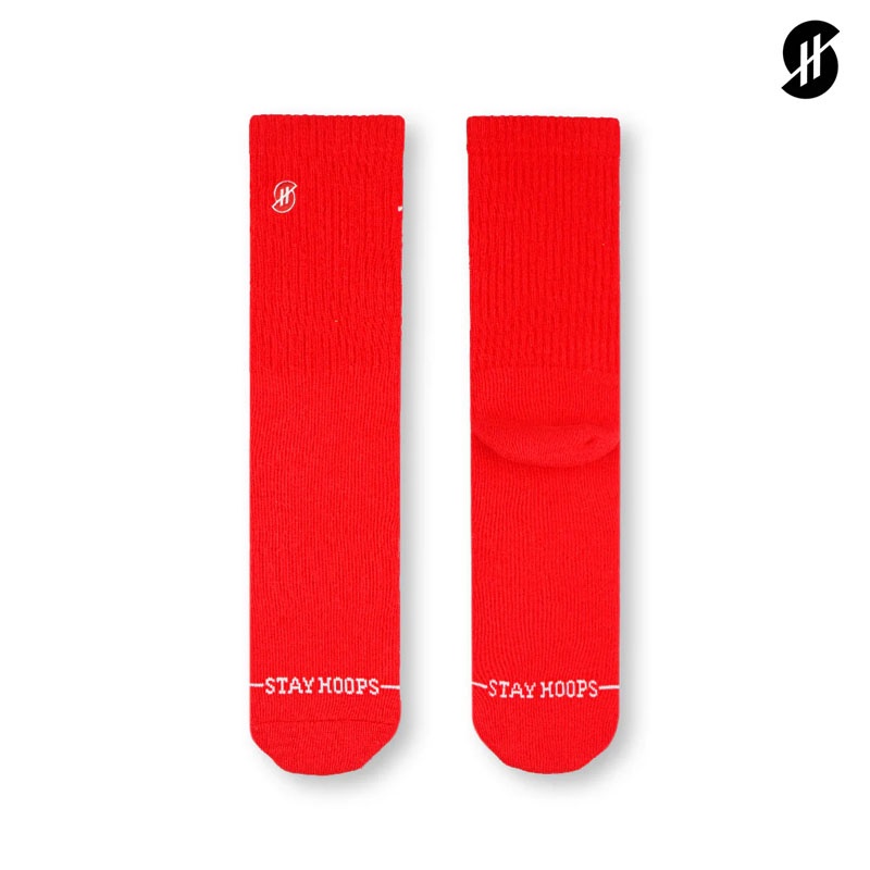 Jual Kaos Kaki Basket Stay Hoops Plain Red - Original Sckp-921-1294 - hoopspoint.com
