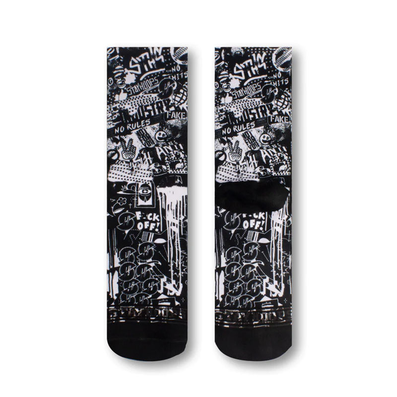 Jual Kaos Kaki Basket Stay Hoops Outrage Socks Black Original Sckr-0822-1501 - hoopspoint.com