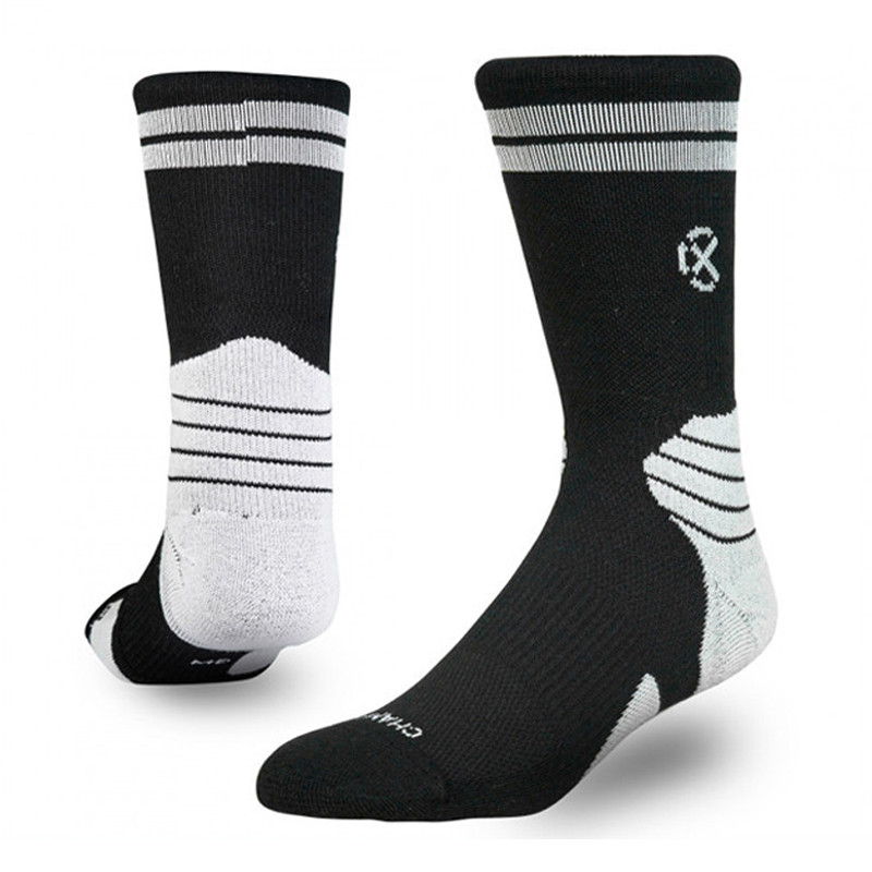 Beli Kaos Kaki Basket Rechampx Performance Crew Sock 1X Black White Original Skpc101001