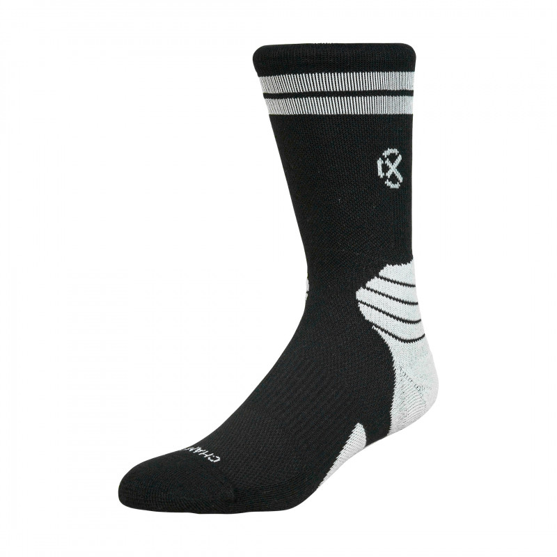 Jual Kaos Kaki Basket Rechampx Performance Crew Sock 1X Black White Original Skpc101001 - hoopspoint.com