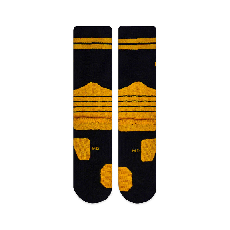 Jual Kaos Kaki Basket Rechampx Performance Crew Sock 1X Black Gold Original Skpc101070 - hoopspoint.com