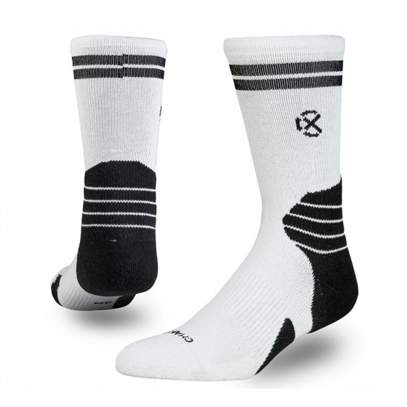 Jual Kaos Kaki Basket Rechampx Performance Crew Sock 1X White Black Original Skpc101100 - www.hoopspoint.com