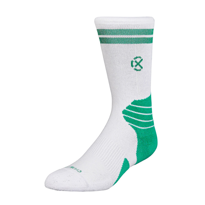 Jual Kaos Kaki Basket Rechampx Performance Crew Sock 1X White Green Original Skpc101130 - www.hoopspoint.com