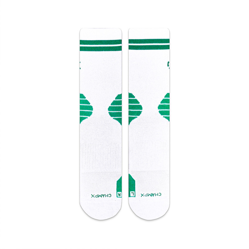 Jual Kaos Kaki Basket Rechampx Performance Crew Sock 1X White Green Original Skpc101130 - www.hoopspoint.com