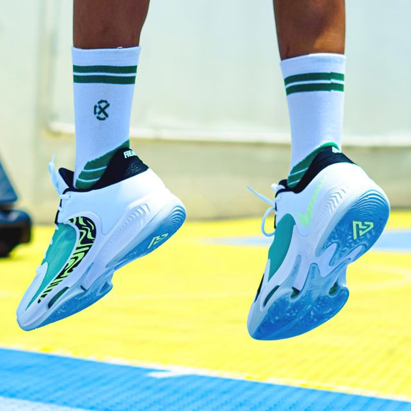 Jual Kaos Kaki Basket Rechampx Performance Crew Sock 1X White Green Original Skpc101130 - www.hoopspoint.com