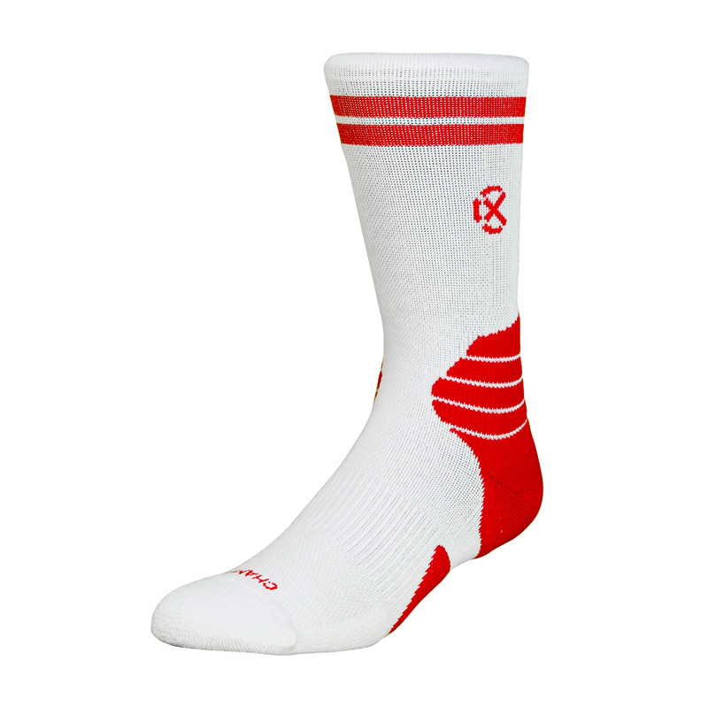 Jual Kaos Kaki Basket Rechampx Performance Crew Sock 1X White Red Original Skpc101160 - www.hoopspoint.com