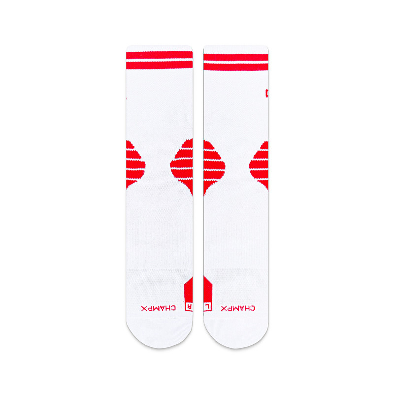 Jual Kaos Kaki Basket Rechampx Performance Crew Sock 1X White Red Original Skpc101160 - www.hoopspoint.com