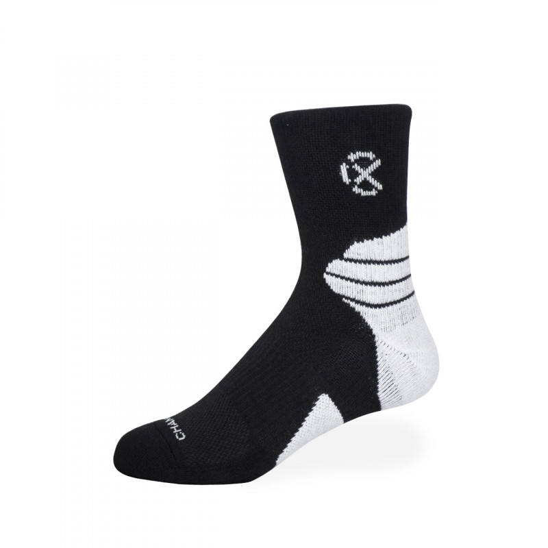 Jual Kaos Kaki Basket Rechampx Performance Quarter Sock 1X Black White Original Skpq101001 - hoopspoint.com