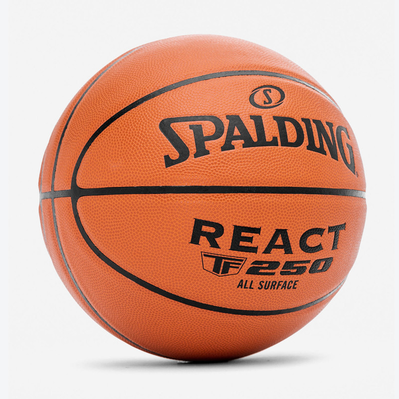 Jual Bola Basket Spalding React Tf-250 Indoor-Outdoor Size 7 Orange Original Spa76-967Z - hoopspoint.com