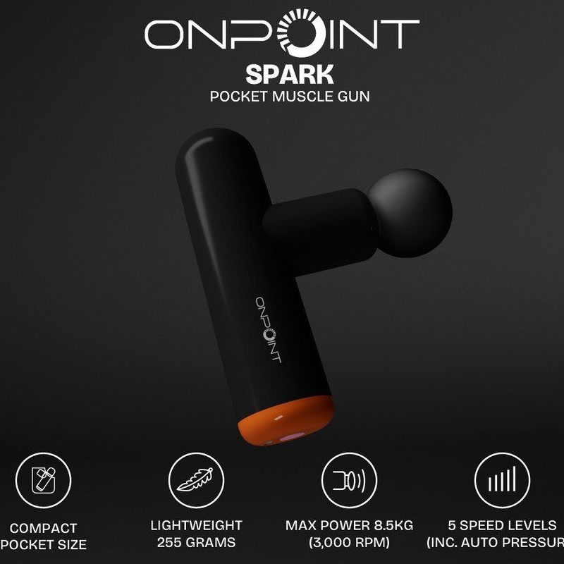 Jual Peralatan Lari Onpoint Spark Pocket Muscle Massage Black Original Sprk-0826-Bl - hoopspoint.com