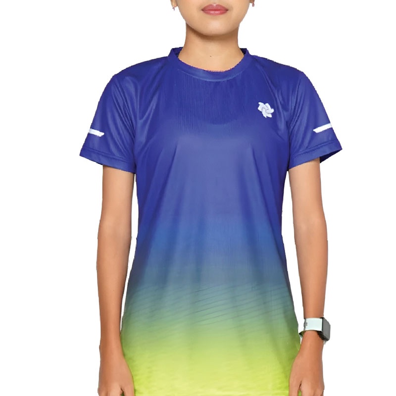 Jual Baju Lari Wanita Tiento Airlite Short Sleeve Women Blue Hollow Original Ss-Dryfit-Airlite-W-Bluehollow- - hoopspoint.com