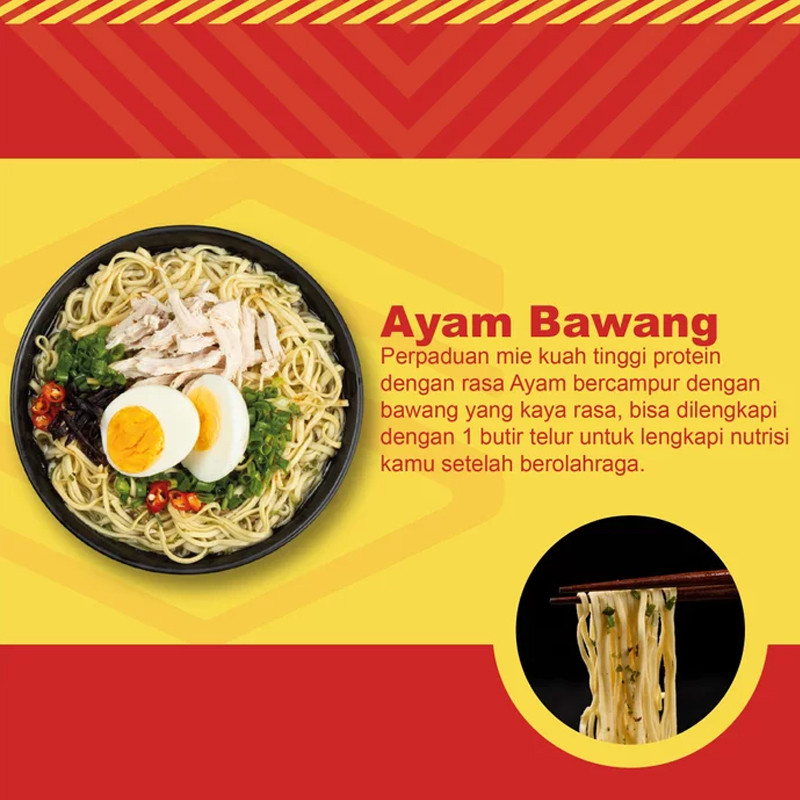 Jual Suplemen Lari Strive Mee - Mie Kuah Rasa Ayam Bawang (75Gr) Red Original Strivemie-Ayam - hoopspoint.com