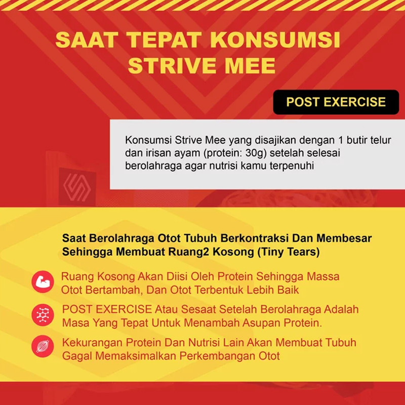 Jual Suplemen Lari Strive Mee - Mie Goreng (75Gr) Red Original Strivemie-Goreng - hoopspoint.com