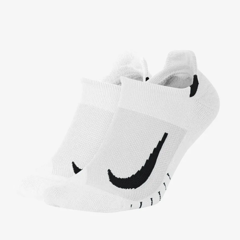 Beli Kaos Kaki Lari Nike 2Pk Multiplier No-Show Socks White Original Sx7554-100