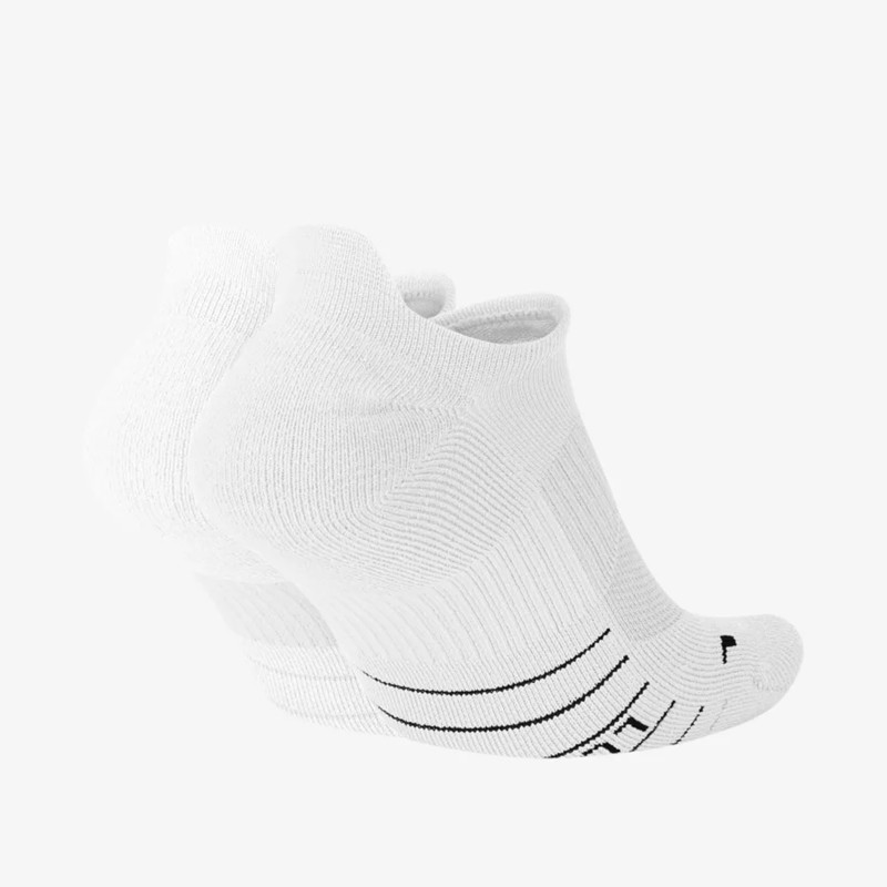 Jual Kaos Kaki Lari Nike 2Pk Multiplier No-Show Socks White Original Sx7554-100 - hoopspoint.com