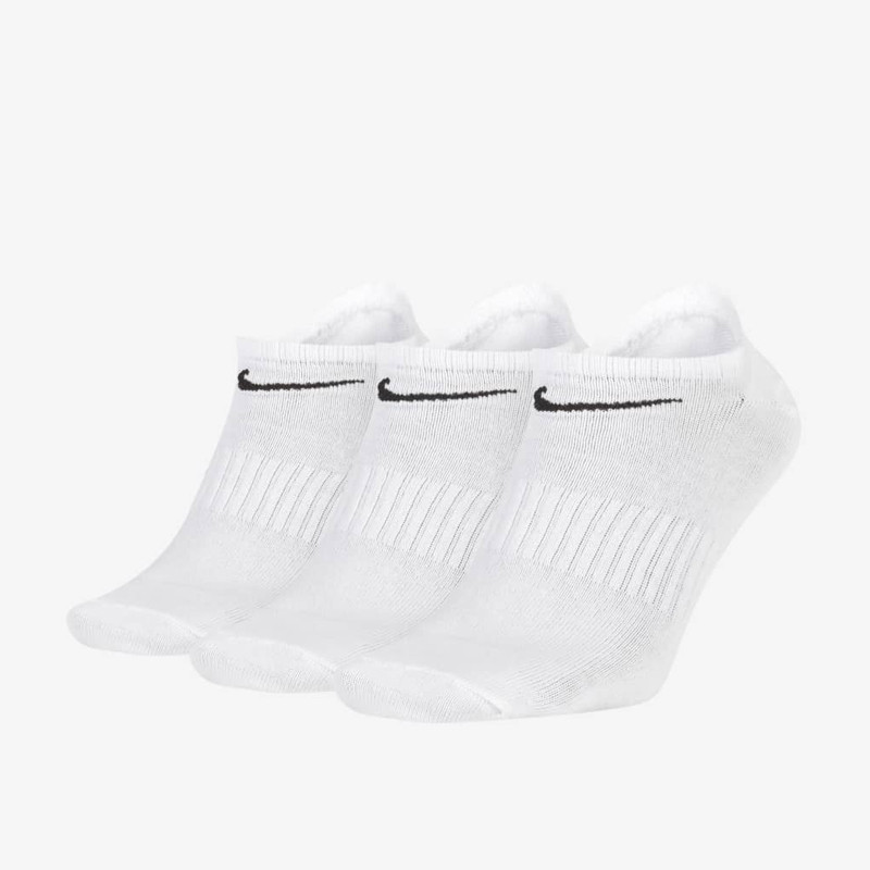 Jual Kaos Kaki Training Nike 3Pk Everyday Lightweight No-Show Socks White Original Sx7678-100 - hoopspoint.com