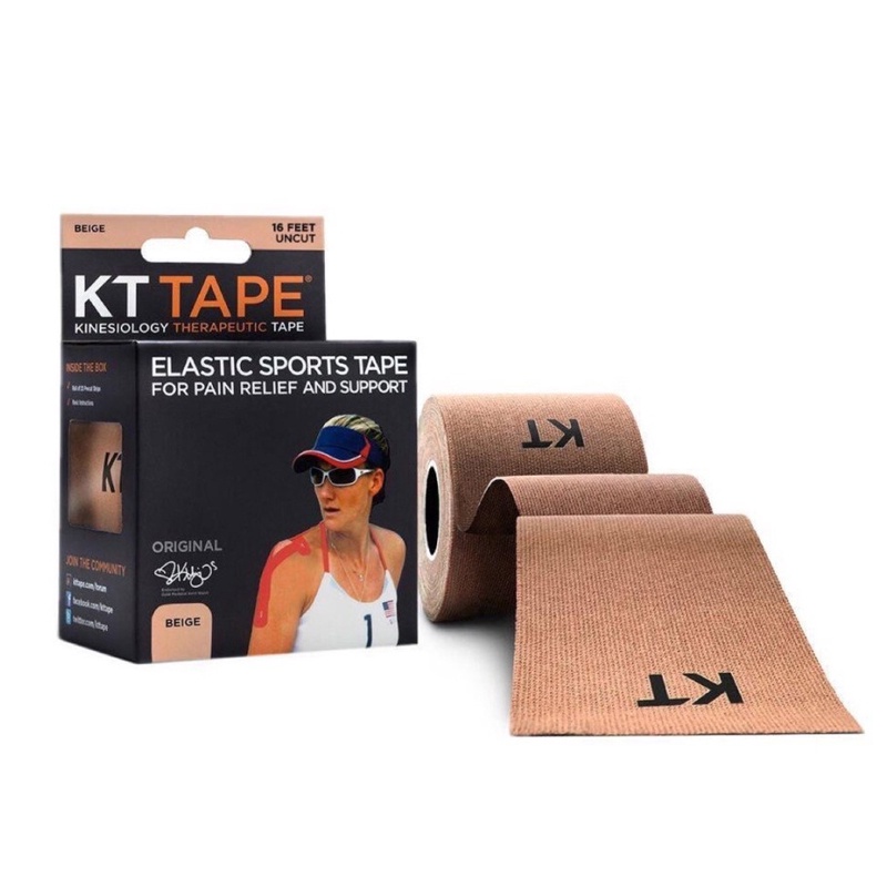 Beli Aksesoris Basket Kt Tape Original Cotton Uncut 16Ft Black Original Tape-Original-16-Beige