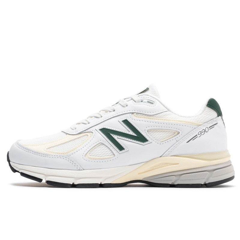 Jual Sepatu Sneakers New Balance Teddy Santis X 990V4 Made In Usa White Green Original U990Tc4 - hoopspoint.com