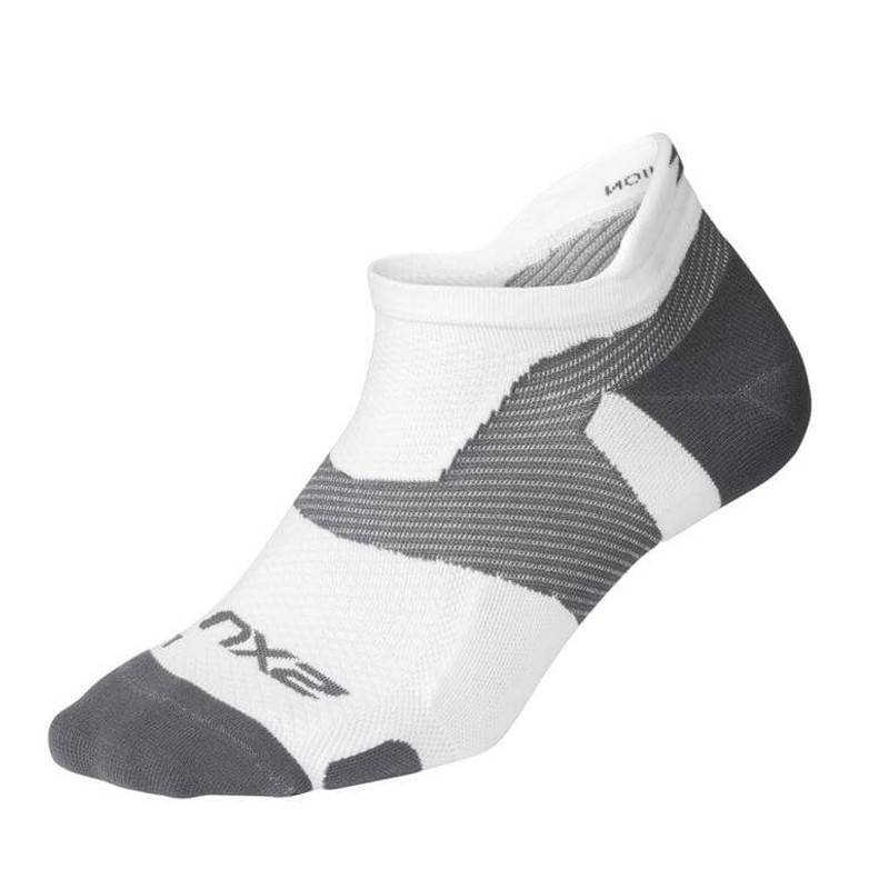 Beli Kaos Kaki Lari 2Xu Vectr Light Cushion No Show Compression Socks White Original Ua5042Ewh