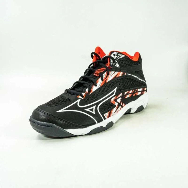 Jual Sepatu Volley Mizuno Wave Thunderstorm Mid Black Original V1Ga222605 - hoopspoint.com