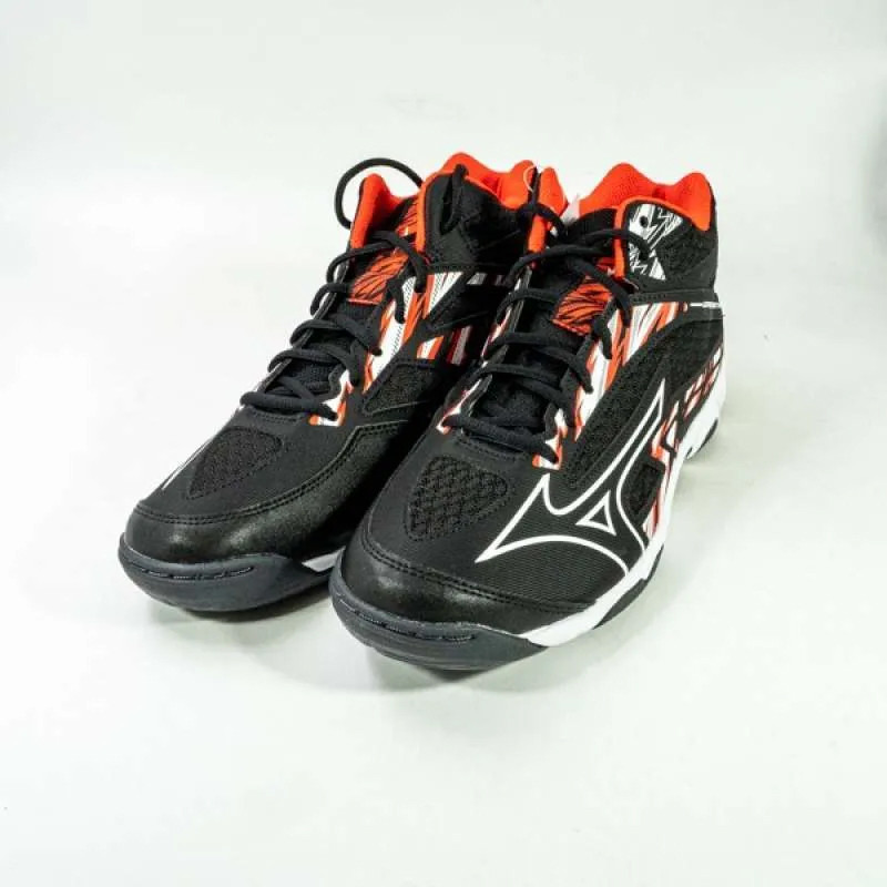 Jual Sepatu Volley Mizuno Wave Thunderstorm Mid Black Original V1Ga222605 - hoopspoint.com