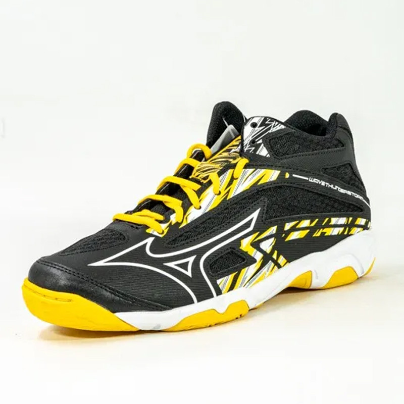 Jual Sepatu Volley Mizuno Wave Thunderstorm Mid Black Original V1Ga222644 - hoopspoint.com