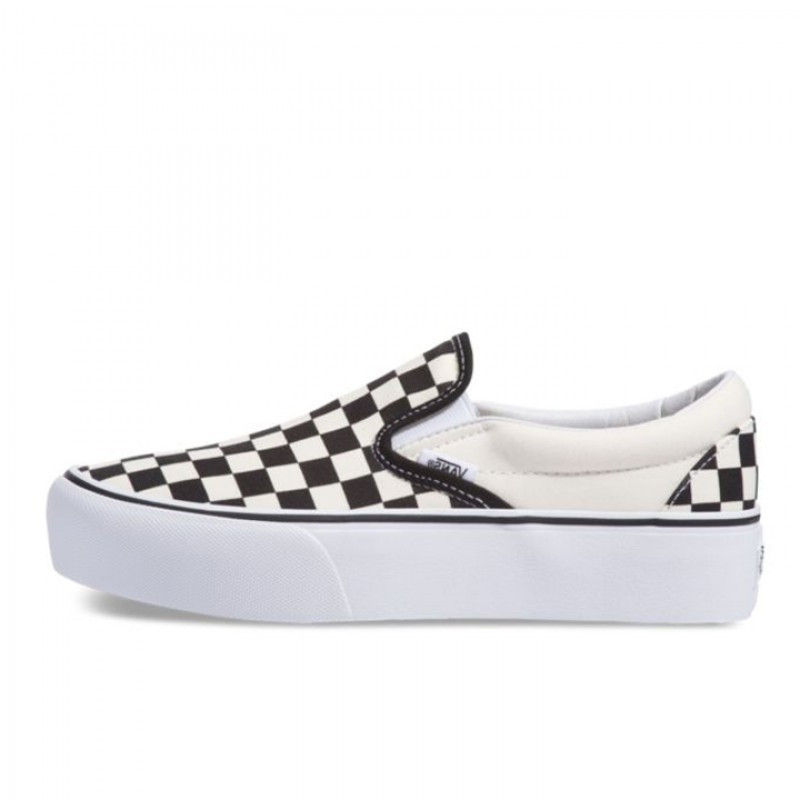 Jual Sepatu Sneakers Vans Classic Platform Slip-On Black & White Checker Original Vn00018Ebww - hoopspoint.com