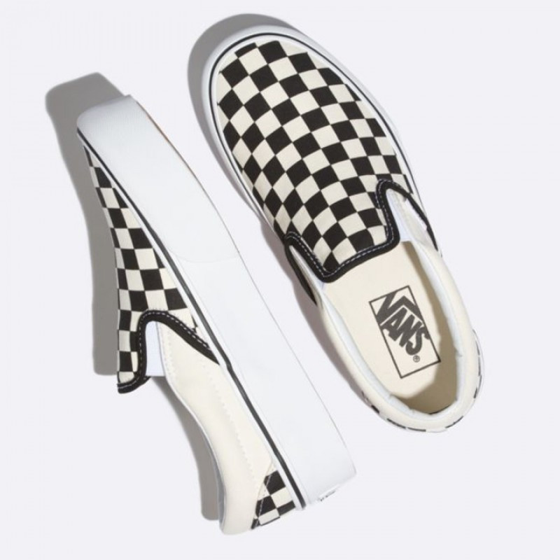 Jual Sepatu Sneakers Vans Classic Platform Slip-On Black & White Checker Original Vn00018Ebww - hoopspoint.com