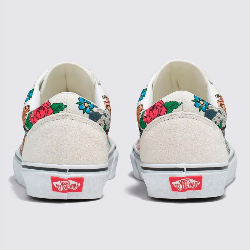 Jual Sepatu Sneakers Vans Old Skool Tiger Floral White Original Vn0005Uf6Gl - hoopspoint.com