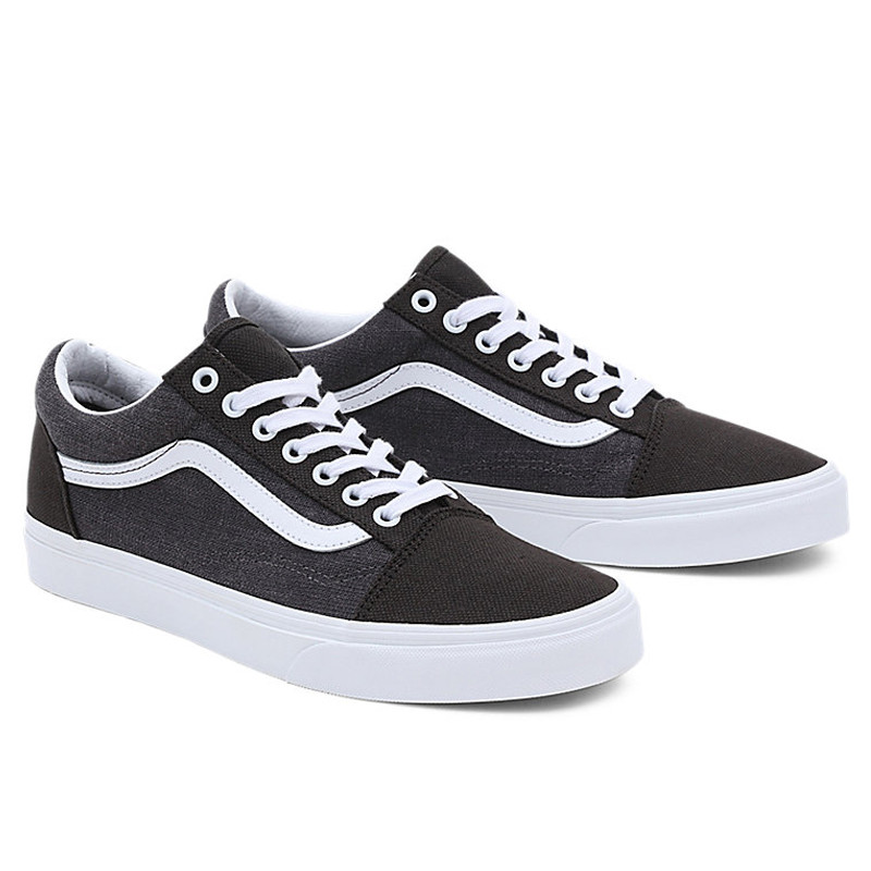 Jual Sepatu Sneakers Vans Old Skool Summer Linen Black Original Vn0007Ntbma - hoopspoint.com