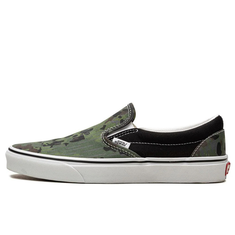 Jual Sepatu Sneakers Vans Rain Camo Classic Slip-On Green Original Vn0009Q7Bgk - hoopspoint.com