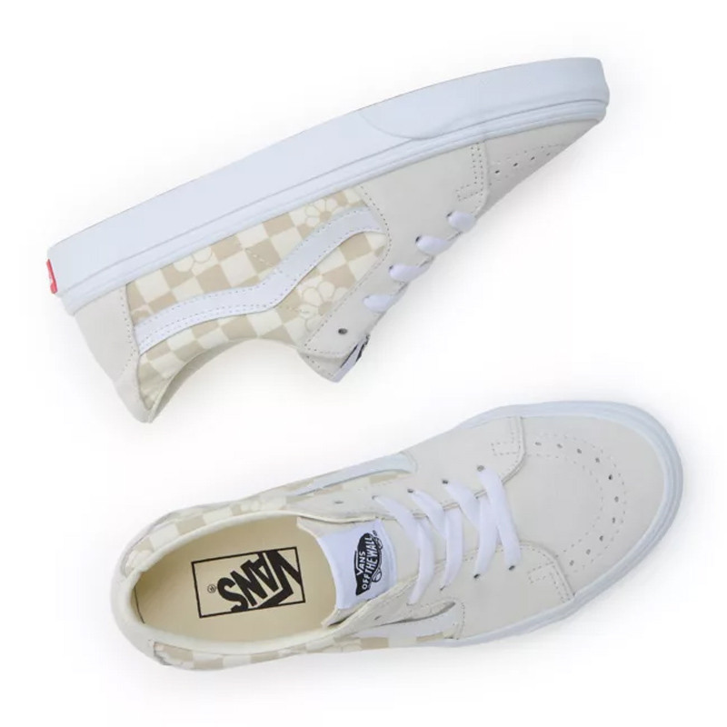 Jual Sepatu Sneakers Vans Sk8-Low Floral Check White Original Vn0009Qrfs8 - hoopspoint.com