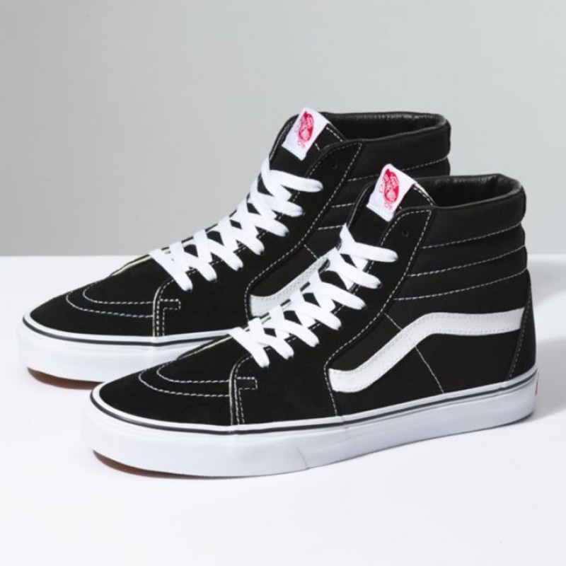 Jual Sepatu Sneakers Vans Sk8-Hi Black White Original Vn000D5Ib8C - hoopspoint.com