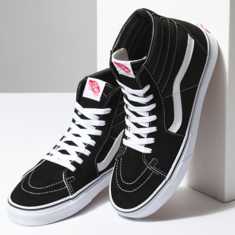 Jual Sepatu Sneakers Vans Sk8-Hi Black White Original Vn000D5Ib8C - hoopspoint.com