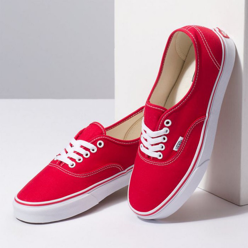 Jual Sepatu Sneakers Vans Ua Authentic Red Original Vn000Ee3Red - hoopspoint.com