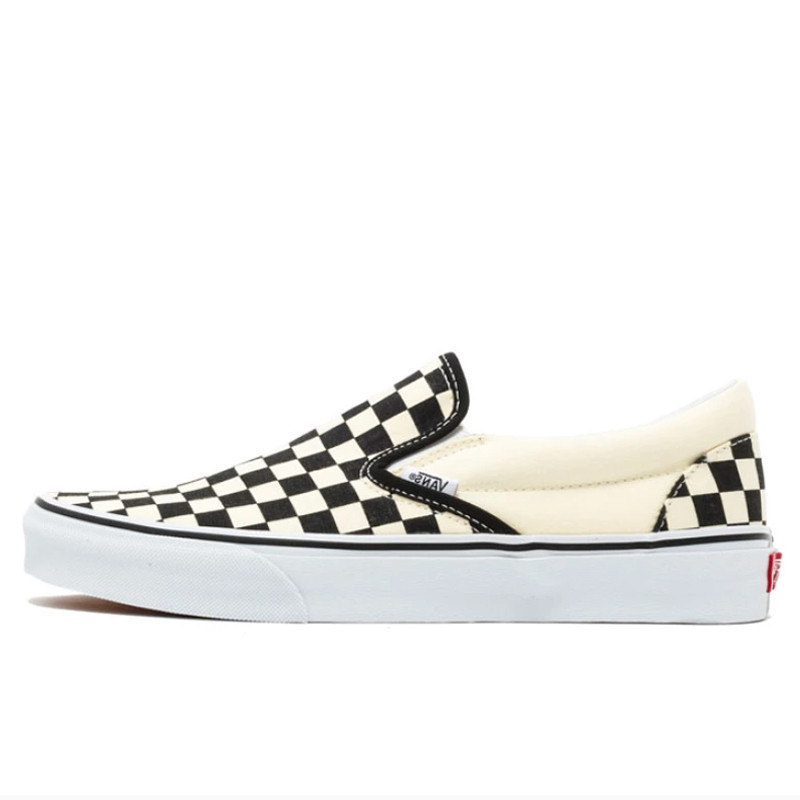 Jual Sepatu Sneakers Vans Checkerboard Slip On Black White Original Vn000Eyebww - hoopspoint.com