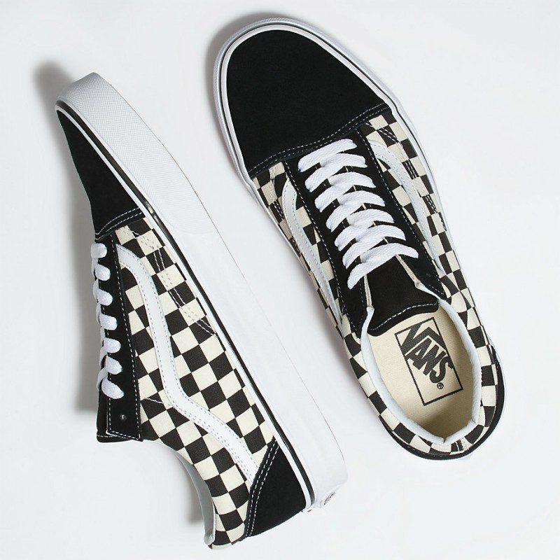 Jual Sepatu Sneakers Vans Old Skool Black Checkerboard Original Vn0A38G1P0S - hoopspoint.com