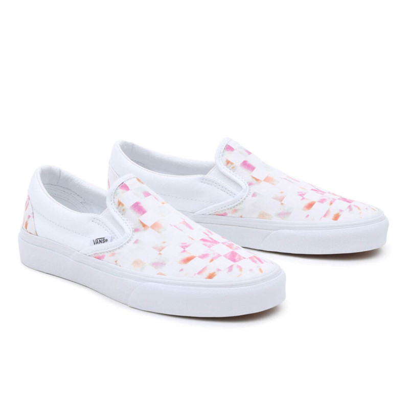 Jual Sepatu Sneakers Wanita Vans Wmns Classic Slip-On Checkerboard Aura White Original Vn0A5Jlxwht - hoopspoint.com