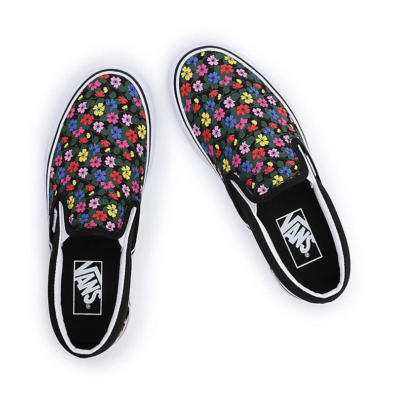 Jual Sepatu Sneakers Vans Floral Classic Slip-On Black Original Vn0A5Jlxy28 - hoopspoint.com