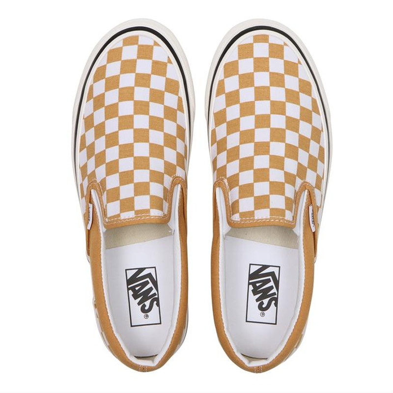 Jual Sepatu Sneakers Vans Classic Slip-On 98 Dx Checkerboard Honey Yellow Original Vn0A7Q58Bls - hoopspoint.com