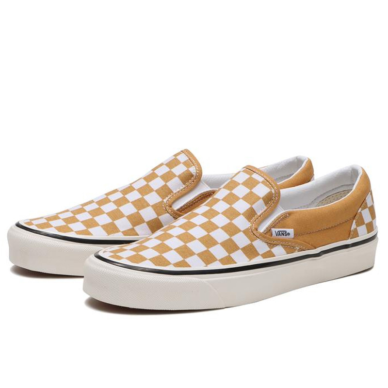 Jual Sepatu Sneakers Vans Classic Slip-On 98 Dx Checkerboard Honey Yellow Original Vn0A7Q58Bls - hoopspoint.com