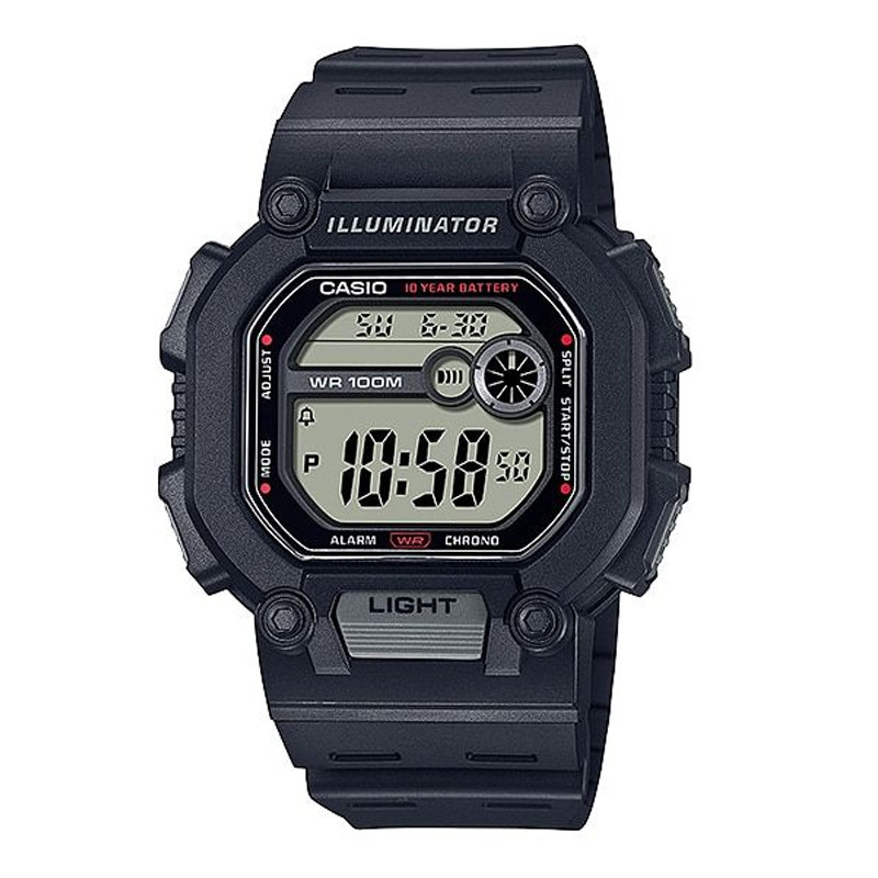 Jual Jam Tangan Training Pria Casio Digital W-737H-1Avdf Black Original W-737H-1Avdf - hoopspoint.com