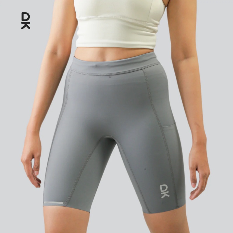 Beli Celana Lari Wanita Duraking Wmns Legging Compression Active Edge Grey Original W-Dk-Leg-Active-Edge-020
